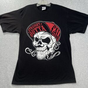 VTG Pro Cali Super Heavy Cali life XL- Tall Black Skull T Shirt  straight outta